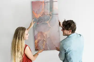 Magnetická tabule na kreslení v mramorovém provedení