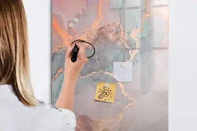 Magnetická tabule na kreslení v mramorovém provedení