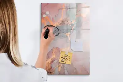 Magnetická tabule na kreslení v mramorovém provedení