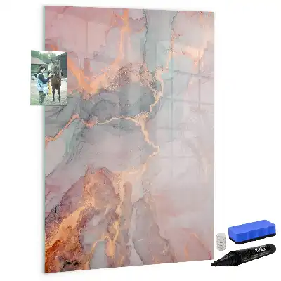 Magnetická tabule na kreslení v mramorovém provedení