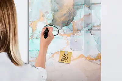 Magnetická popisovací tabule s motivem abstraktní tuše
