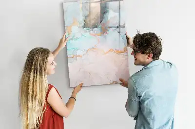 Magnetická popisovací tabule s motivem abstraktní tuše