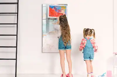 Magnetická popisovací tabule s motivem abstraktní tuše