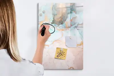 Magnetická popisovací tabule s motivem abstraktní tuše