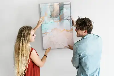 Magnetická popisovací tabule s motivem abstraktní tuše