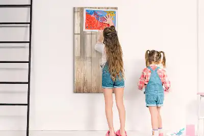 Magnetická kreslicí tabule světlé dřevěné provedení