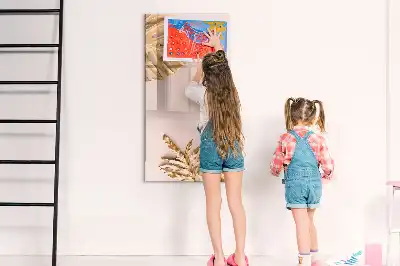 Magnetická popisovací tabule se vzorem zlatých listů