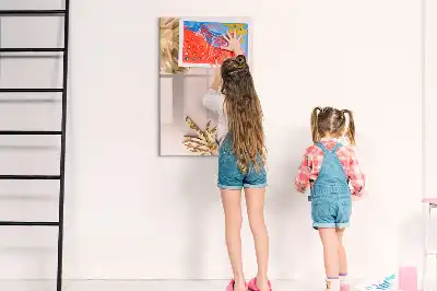 Magnetická popisovací tabule se vzorem zlatých listů