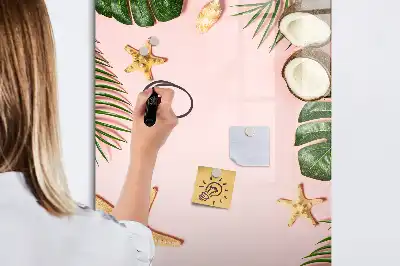 Magnetická popisovací tabule s letním rámečkem