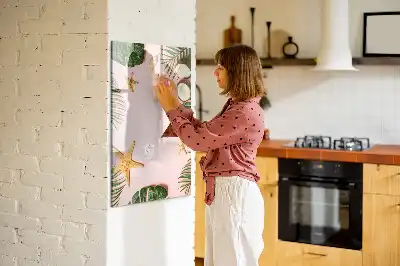 Magnetická popisovací tabule s letním rámečkem