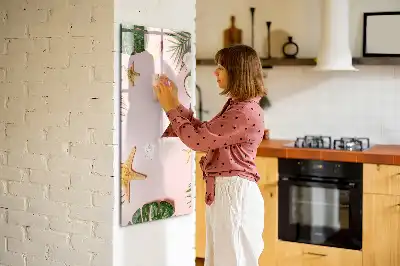 Magnetická popisovací tabule s letním rámečkem