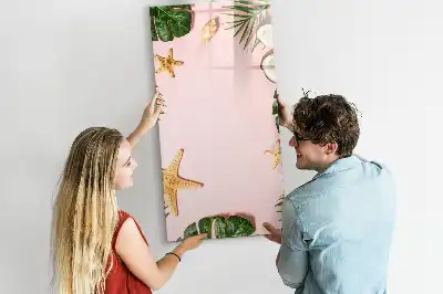 Magnetická popisovací tabule s letním rámečkem