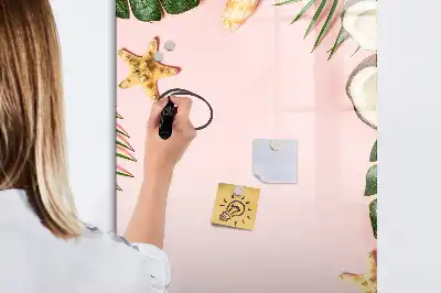 Magnetická popisovací tabule s letním rámečkem