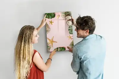 Magnetická popisovací tabule s letním rámečkem