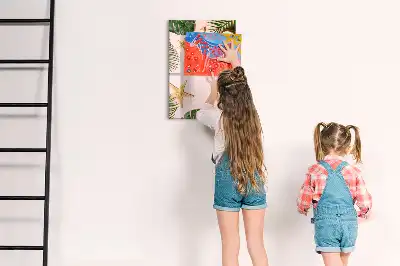 Magnetická popisovací tabule s letním rámečkem