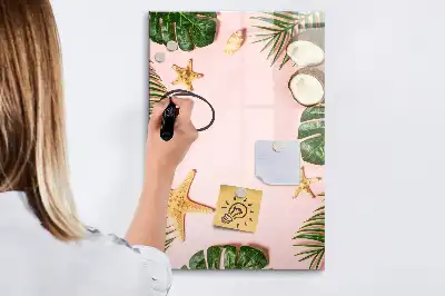Magnetická popisovací tabule s letním rámečkem