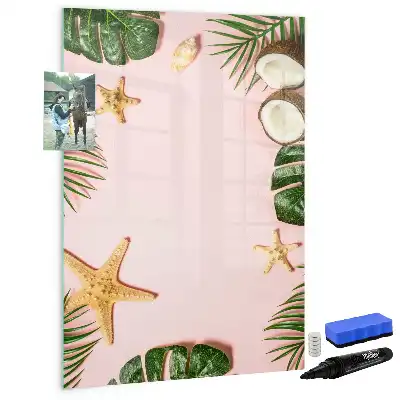 Magnetická popisovací tabule s letním rámečkem