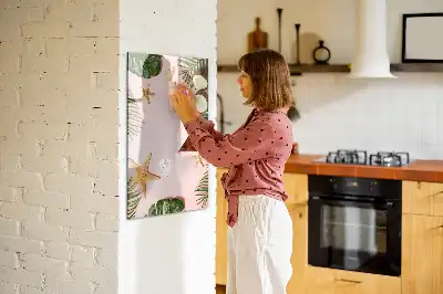 Magnetická popisovací tabule s letním rámečkem