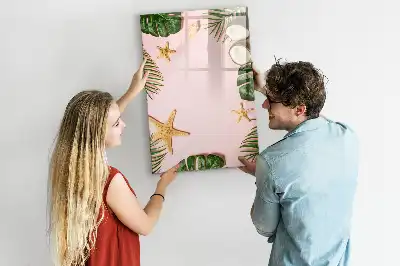 Magnetická popisovací tabule s letním rámečkem