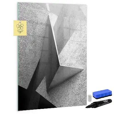 Magnetická tabule na kreslení v designu geometrická abstrakce