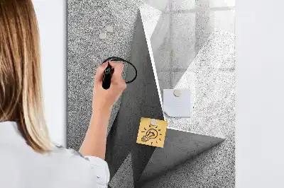Magnetická tabule na kreslení v designu geometrická abstrakce