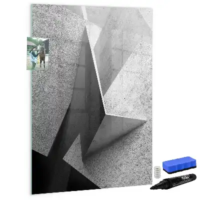 Magnetická tabule na kreslení v designu geometrická abstrakce