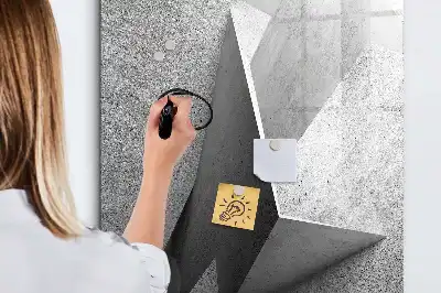 Magnetická tabule na kreslení v designu geometrická abstrakce
