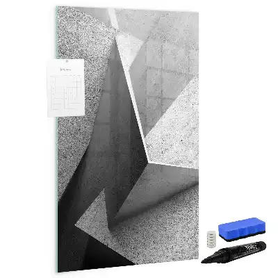 Magnetická tabule na kreslení v designu geometrická abstrakce
