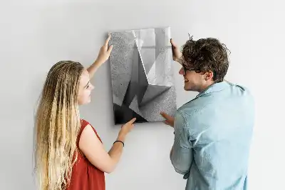 Magnetická tabule na kreslení v designu geometrická abstrakce