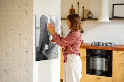 Magnetická tabule na kreslení v designu geometrická abstrakce