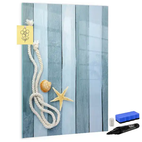Magnetická popisovací tabule s motivem mořských doplňků