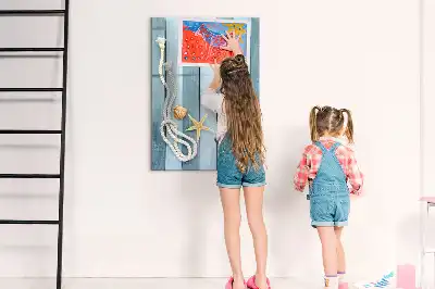 Magnetická popisovací tabule s motivem mořských doplňků