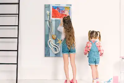 Magnetická popisovací tabule s motivem mořských doplňků
