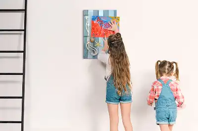 Magnetická popisovací tabule s motivem mořských doplňků