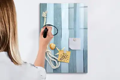 Magnetická popisovací tabule s motivem mořských doplňků