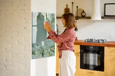 Magnetická tabule na kreslení květinový motiv