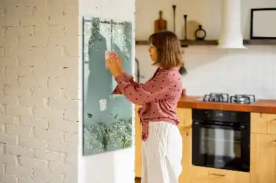 Magnetická tabule na kreslení květinový motiv
