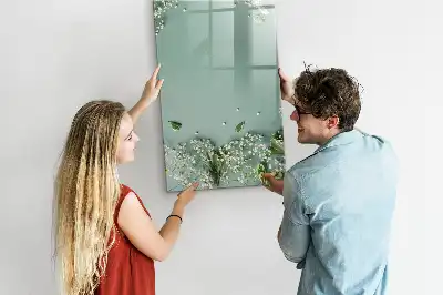 Magnetická tabule na kreslení květinový motiv