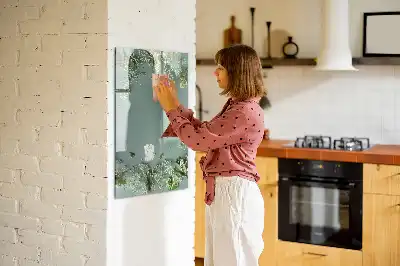 Magnetická tabule na kreslení květinový motiv