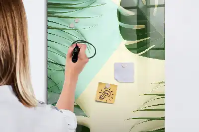 Magnetická popisovací tabule tropická monstera