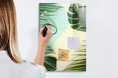 Magnetická popisovací tabule tropická monstera
