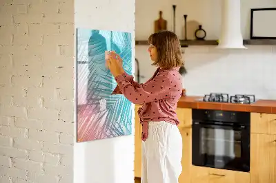 Magnetická tabule na kreslení motiv palmových listů