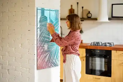 Magnetická tabule na kreslení motiv palmových listů