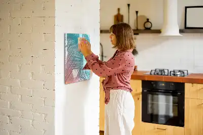Magnetická tabule na kreslení motiv palmových listů