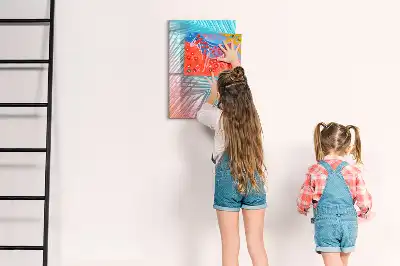 Magnetická tabule na kreslení motiv palmových listů