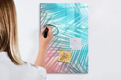 Magnetická tabule na kreslení motiv palmových listů