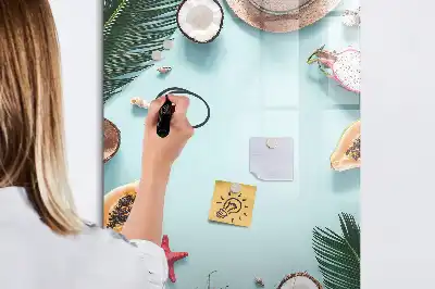 Magnetická popisovací tabule letní kompozice