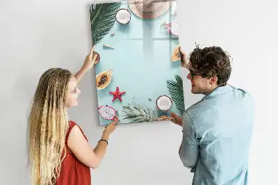 Magnetická popisovací tabule letní kompozice