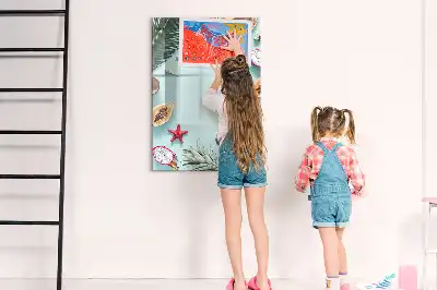Magnetická popisovací tabule letní kompozice