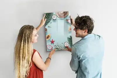 Magnetická popisovací tabule letní kompozice